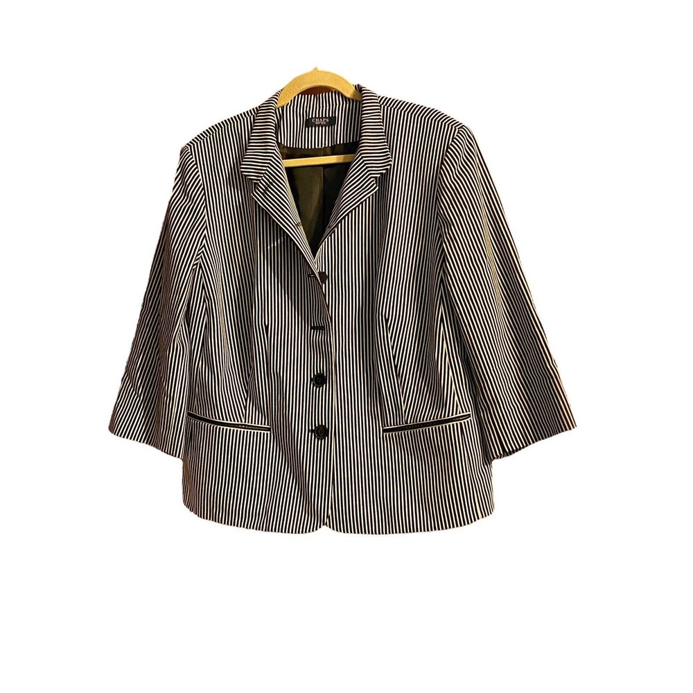 Chaps Striped Blazer Women’s Jacket